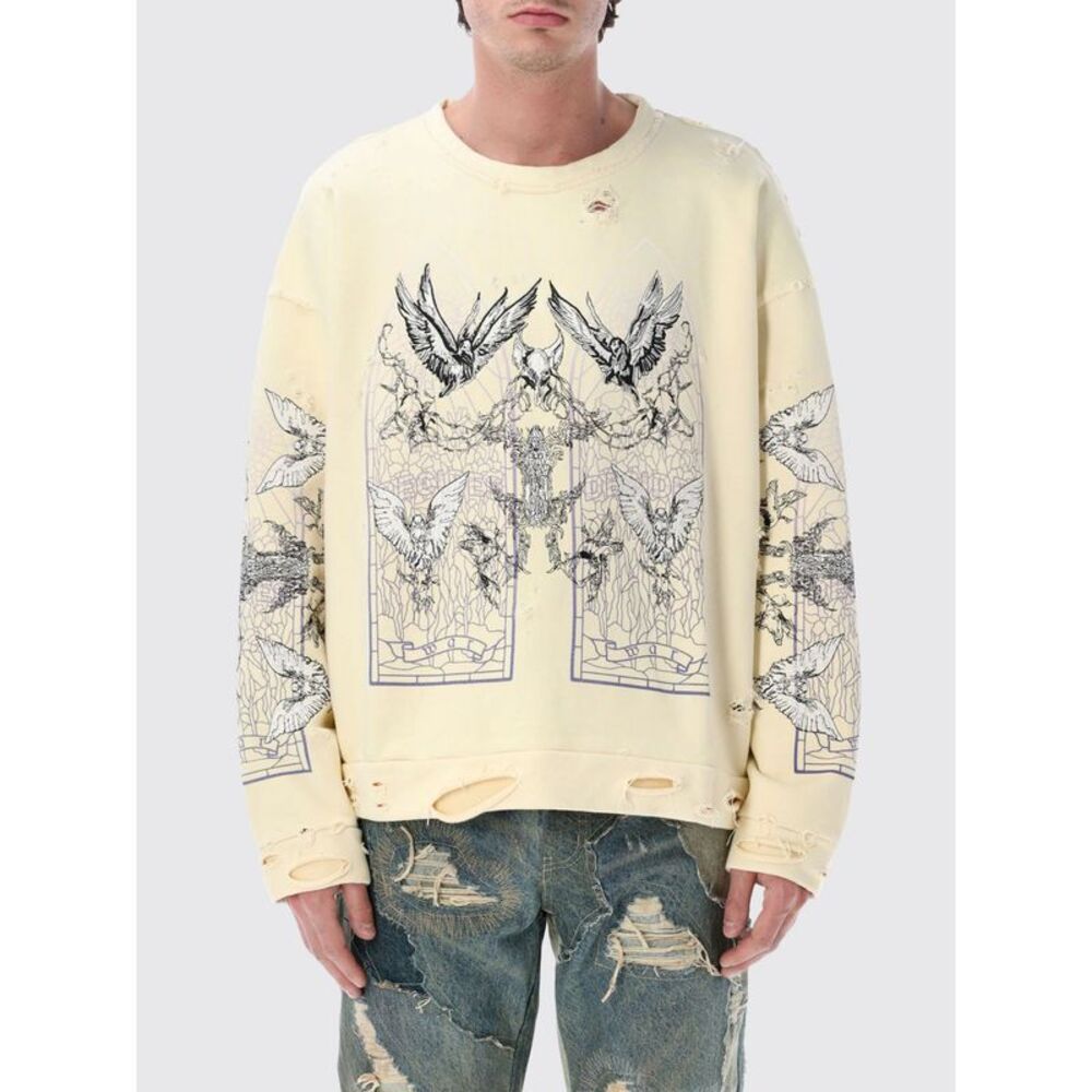 Who Decides War Sweatshirt Men Yellow Cream